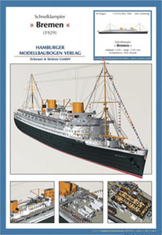 Plan PassengerShip Bremen (1929) - HMV